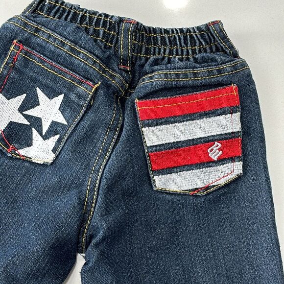 Rocawear | Baby Boys Denim Stars Stripes Patriotic Blue Jeans 24 Months - Picture 5 of 8